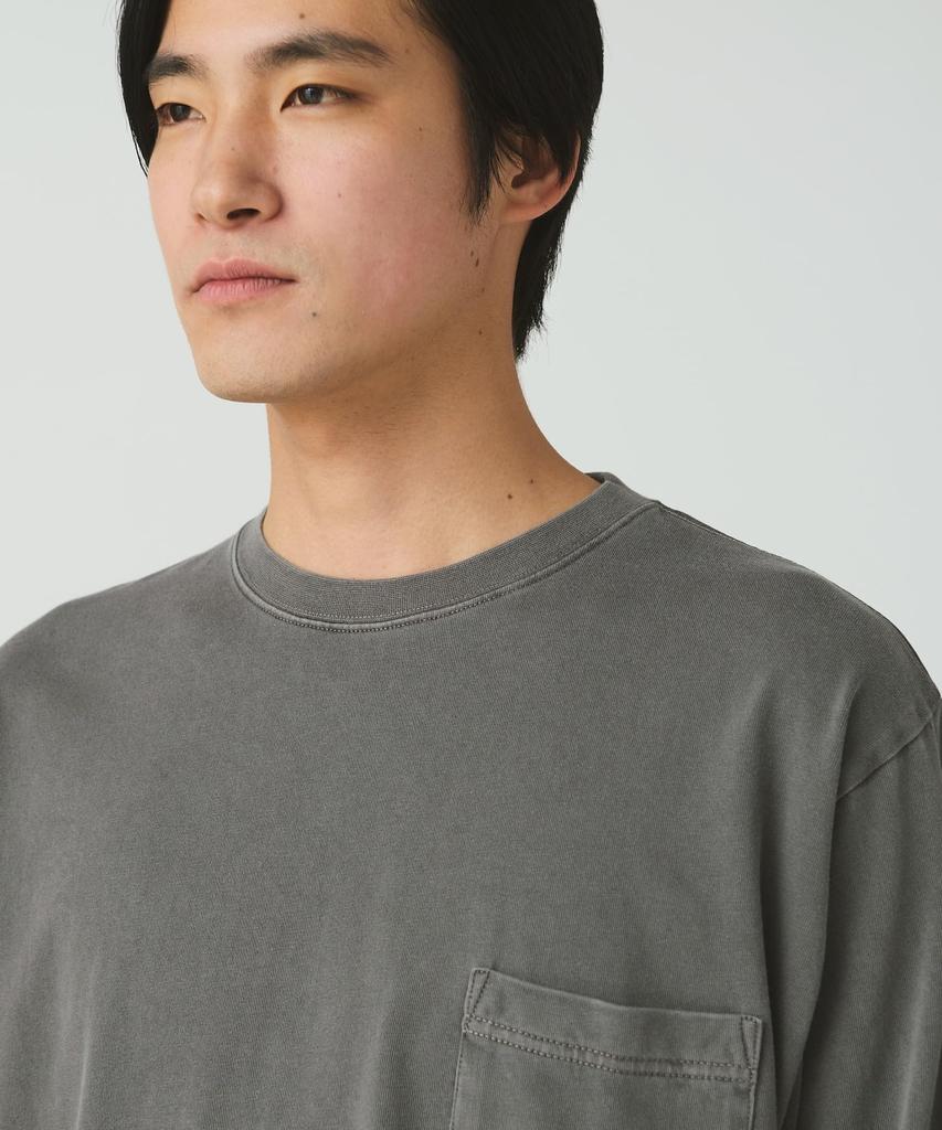 Snow Peak Garment Dyed Short and XL L/S T-Shirt TS-25AU012, Sleeve, Men's Women's, Charcoal,