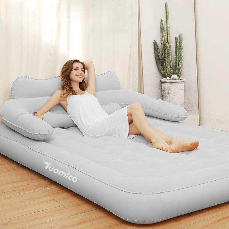 Inflatable Double Mattress with Electric Air Pump - Portable for Home and Outdoor Use