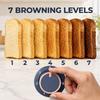 4 Slice Toaster with 7 Browning Levels, High Lift, 1860W, Dark Blue