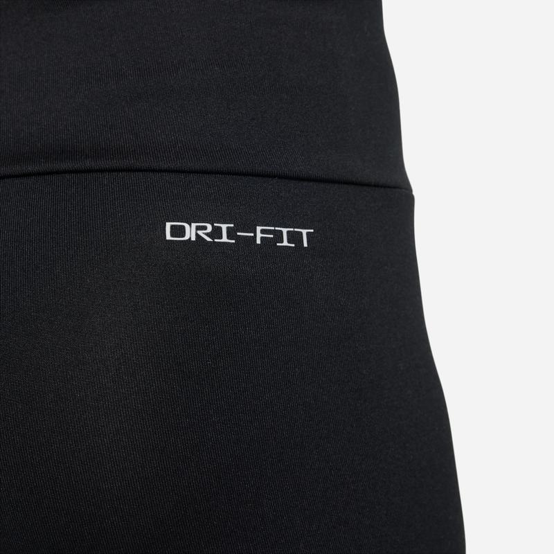 Nike Kids  Knitted Sports Pants Large Logo Print Slim Fit Mid-Length Casual Kids pants Black FQ0604