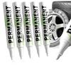 Quick-Dry, Oil-Based Erasable White Marker - Waterproof, Non-Fading, Broad Tip