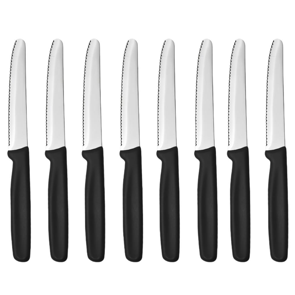 4/6/8 Stainless Steel Serrated Steak knife Round Tip Fruit And Vegetable Paring Knife Kitchen Baking Toast Serrated Bread Knives