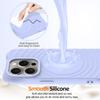 For iPhone 14 Pro Case Water Ripple Texture Liquid Silicone Slim Phone Shell Compatible with MagSafe