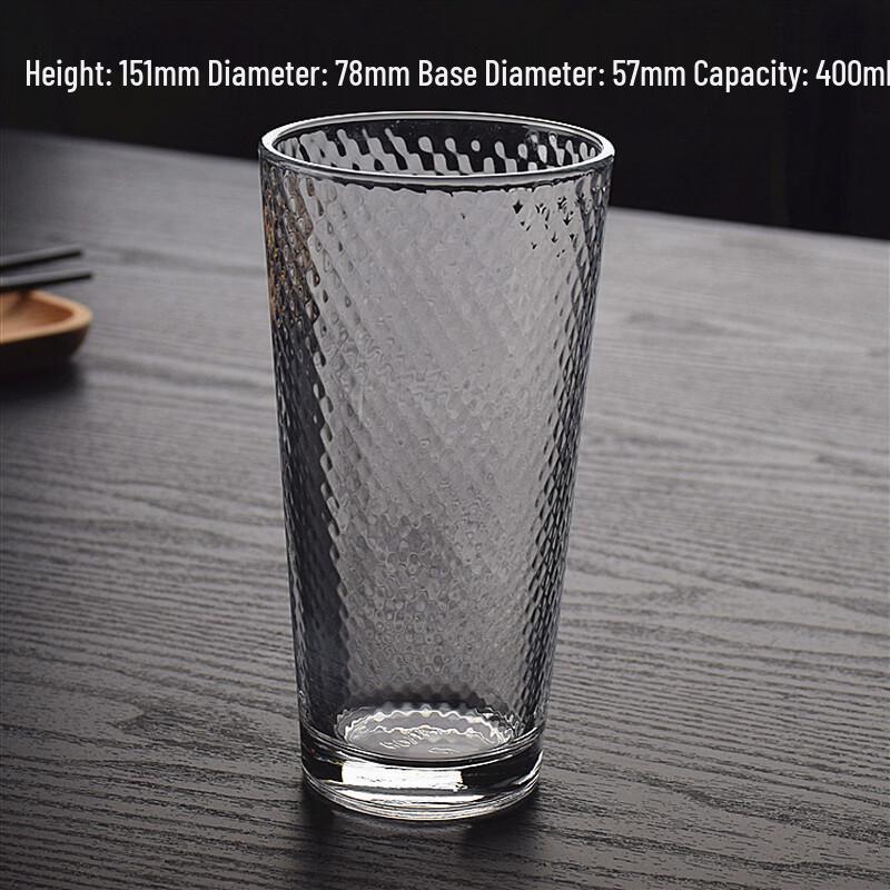 Embossed Glass Water and Juice Cup