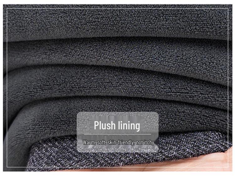 2025 Men's Winter Long Sleeve Lapel Knitwear - Thickened Two-Piece Style, Plus Velvet, Warm Base Layer for Middle-Aged Fathers