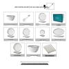 Elegant Hammered Silver Edge Ceramic Bowl & Plate Set - Perfect Housewarming Gift