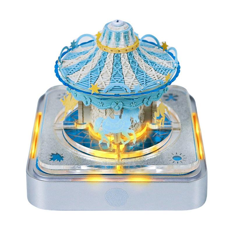 

Календарь-часы 2026 Настольный календарь со светодиодной подсветкой 3D Отрывной календарь Бумажная резьба Искусство Блокнот для заметок Подарок Рождество