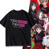 Anime GIRLS BAND CRY Serie T-Shirts Briefdruck T-Shirts Cosplay Kostüm Oberteile Sommer T-Shirt Kurzarm T-Shirt Damenbekleidung
