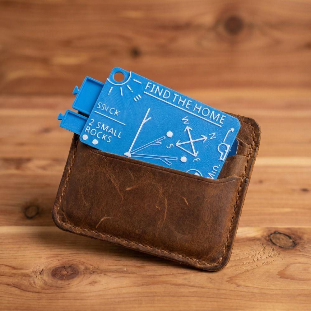 Portable Pocket Survival Guide Card Mini Waterproof Survival Card Travel Prep