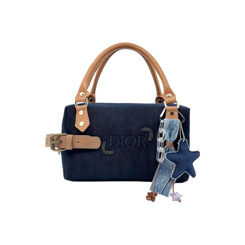 

DIOR Bag [Customized cosmetic bag] Yongye Qixiang polyester fiber, high-end, versatile and classic, trendy retro, simple and fashionable, cute синій