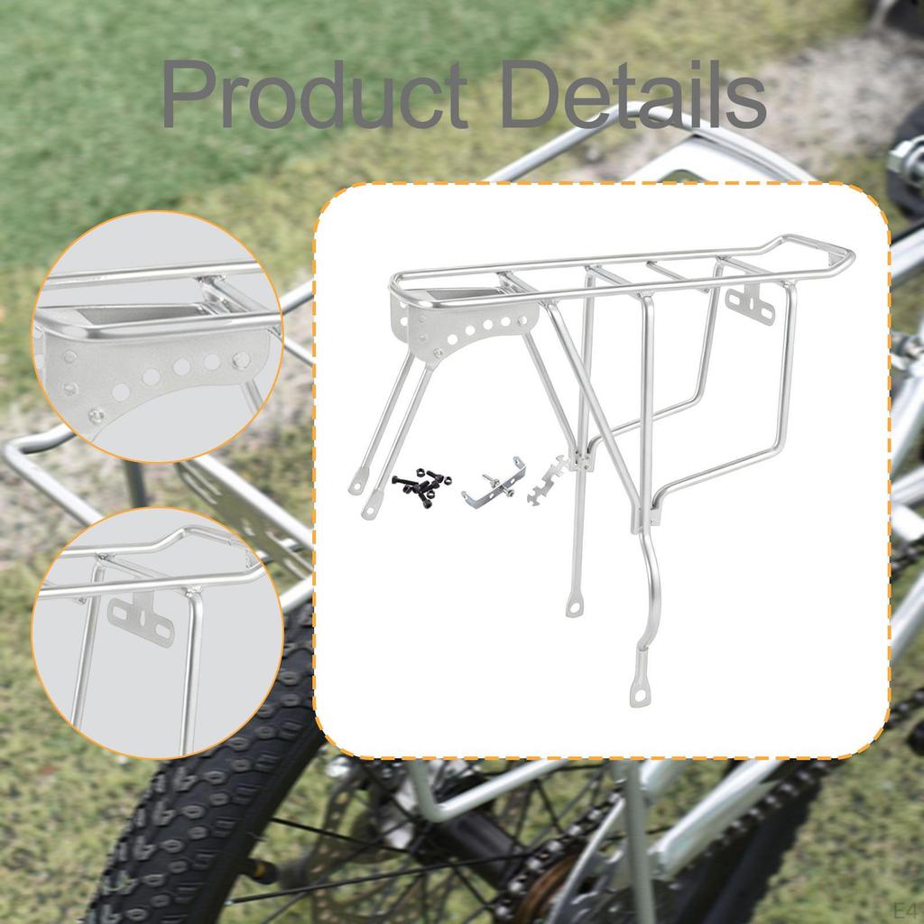 Rear Rack Back Seat Solid Bracket Cargo Carrier for Food Delivery Outdoor Cycling Equipment Riding