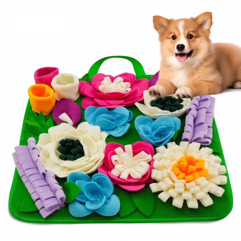 Slow Feeding Snuffle Mat Dogs Cats - Interactive Puzzle Toy Mental Stimulation Stress Relief Non-Slip Design