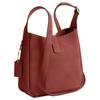 Coach Hadley 19 Gold Letter Embossed Lock Closure Suede And Pebble Leather Crossbody Mini Bag Women Crossbody Bag Clay CDB00-IMCLZ