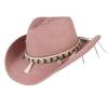 Fashion Summer Straw Hat Women Beach Lady Sun Caps Panama Hat Cowboy Straw Cap UV Protection Sonskerm Hoede Adjustable  Hat