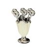 6Pcs Light Luxury Fruit Forks Set Stainless Steel Fruit Picks Storage Jar Set  For Tasting Salad