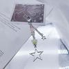 Stylish Star Beaded Phone Chain Alloy Material Star Keychain Bag Decoration