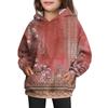 Girls' Hooded Tie-Dye Sweatshirt - Pullover Print Top