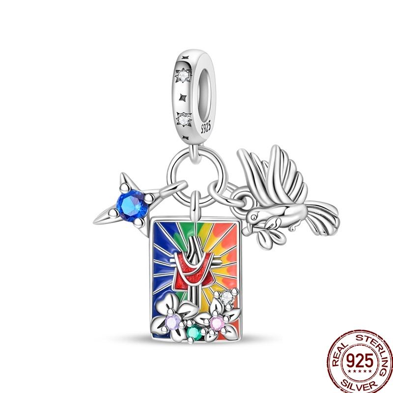 Copper Devil'S Eye Fatima Hand Charms Beads Tarot Cards Pendant Fit Original Bracelet Women Diy Jewelry Accessories