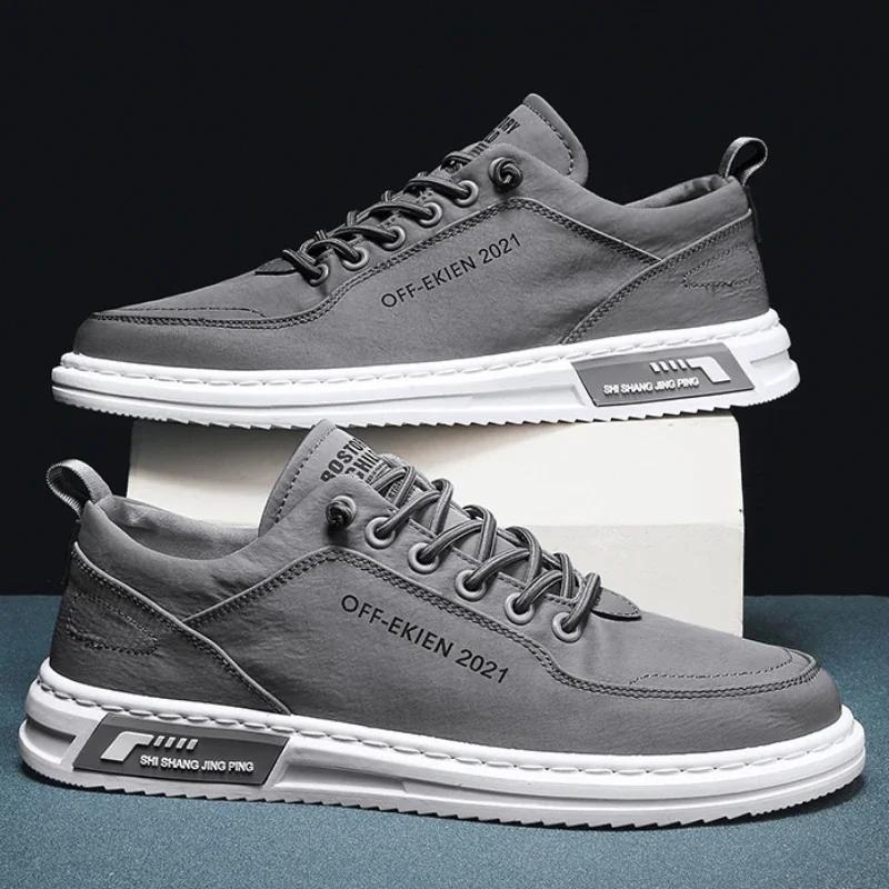 Men's Vulcanized Shoes New Ice Silk Breathable Comfortable Wear-resistant Mens Casual Shoes Classic Fashion Non-slip Men Loafers
