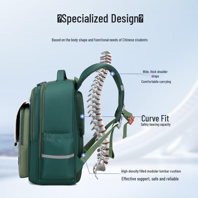 Jeep Kids' Ergonomic Spine-Protection Backpack