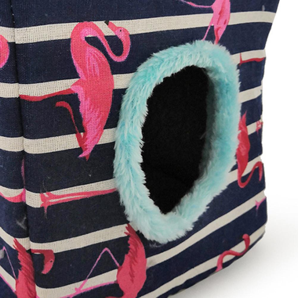 Coral Fleece Animal Nest Bird House Parrot Cage Indoor Resting Place Durable Material Comfortable Play Area Sweet