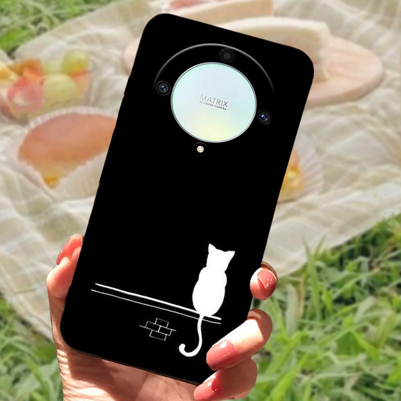 For Honor X9A 5G Case Honor X9A Cover Black Soft Silicone Phone Case Fundas For Huawei Honor X9A 5G Coque HonorX9A Protective