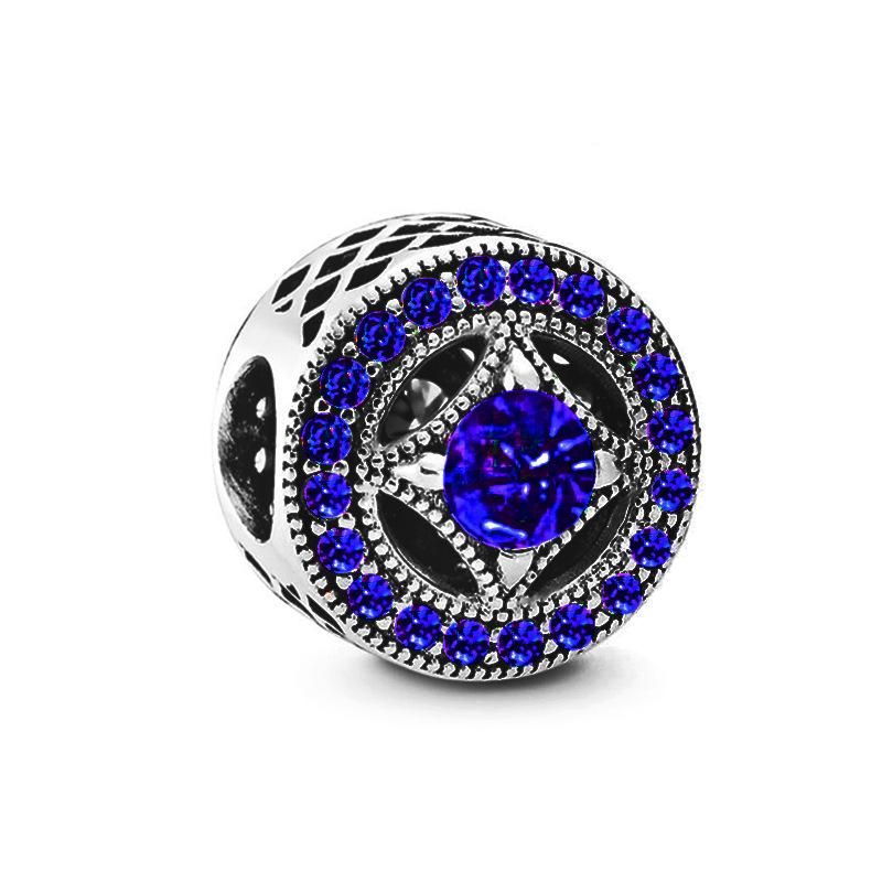 New Exquisite Lovely Copper Charm Fits Genuine Bracelet Accessories Women Jewelry Piece Colored Zircon Series Set
