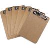 14pcs Set of 9" X 6" Letter Sized Clipboard | A4 Wooden Cardboard Office Clipboard Set, Suitable for Classrooms, Work Meetings