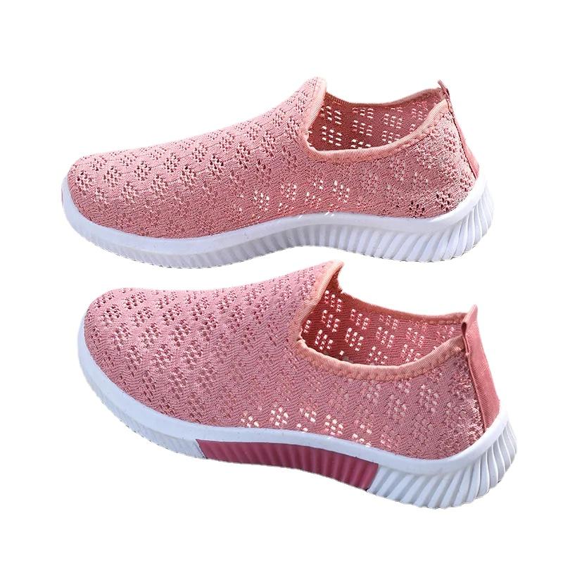 Scarpe da donna alla moda in rete, scarpe sportive, traspiranti, suola morbida, scarpe da ginnastica casual
