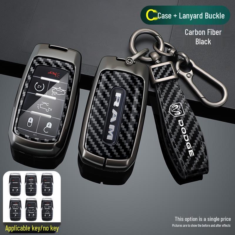 Full-Cover Key Shell for Dodge Journey, RAM 1500/2500/3000, Chrysler