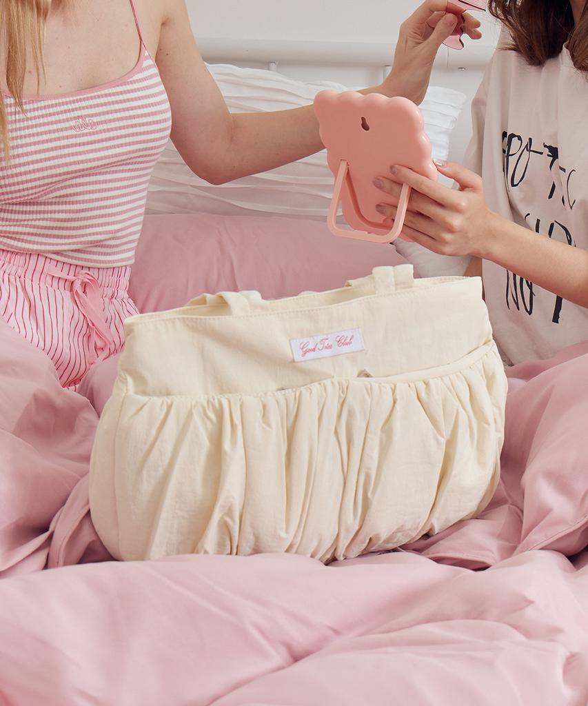 Goodtotes Souffle Puff Tote Bag (Cream)
