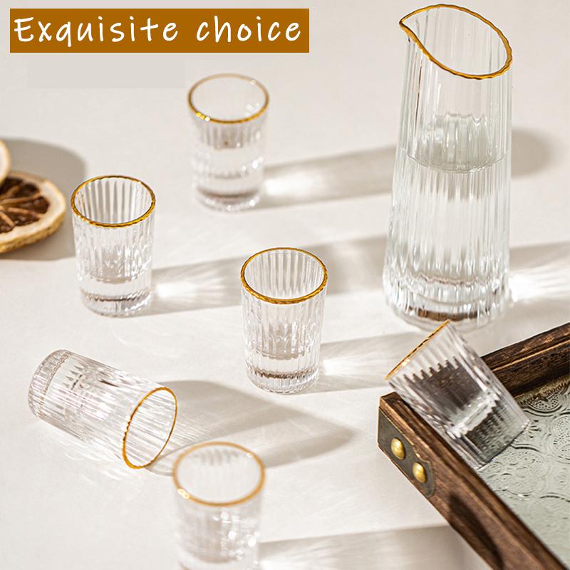 6oz Creative Shot Glass Set, Light Luxury Liquor Dispenser, Ideal For Party, Home Bar, Outdoor Camping, Unique Drinkware