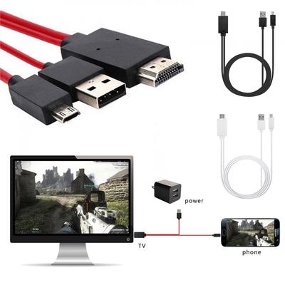 Ramidos USB C Micro-USB auf HDMI 4K Kabel HDTV TV Digital AV Adapter für