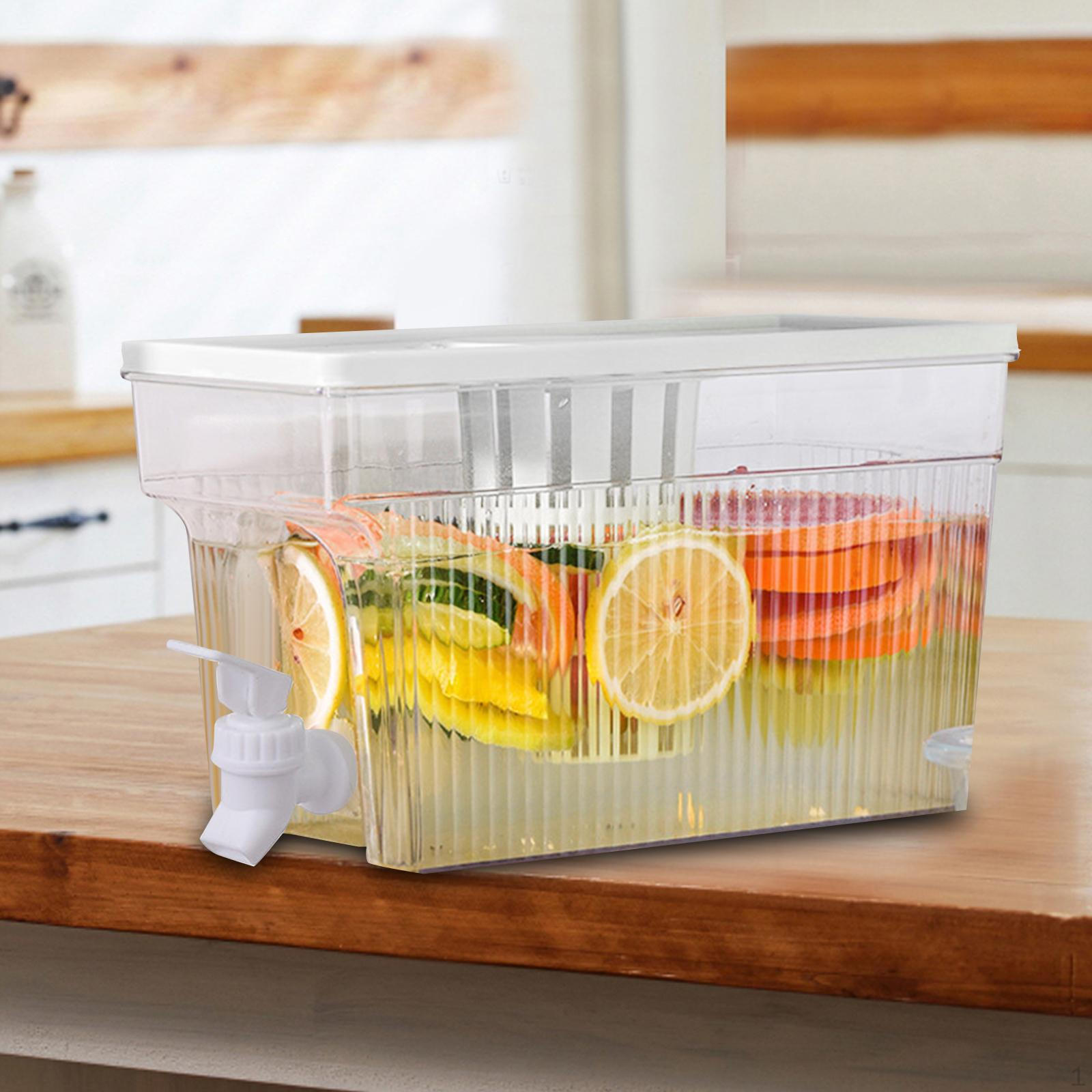 

Холодный чайник с краном, кувшин для воды, контейнер большой емкости для напитков, жидких напитков White