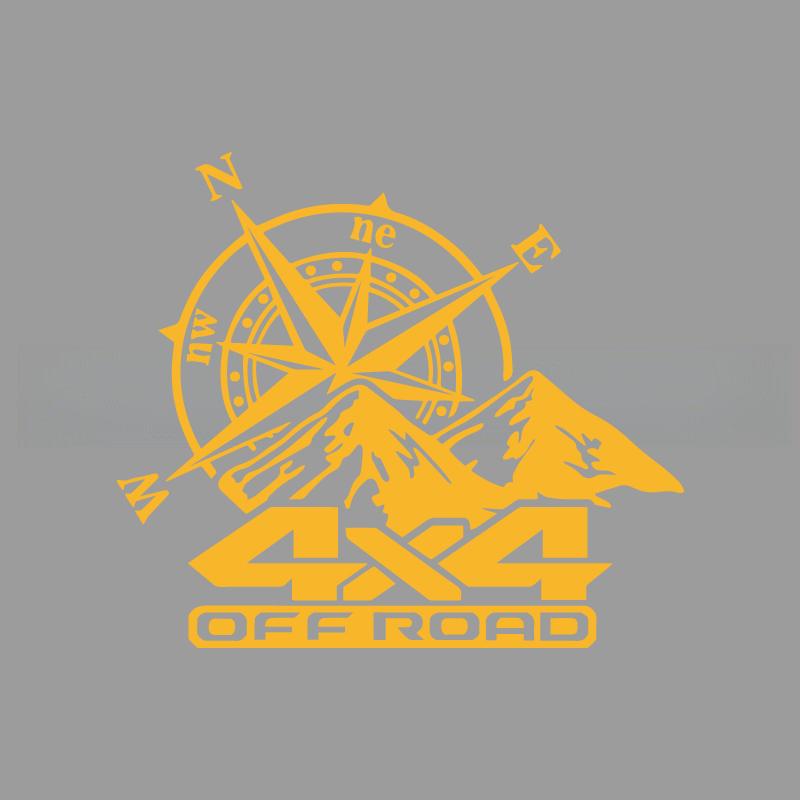 Boussole de montagne tout-terrain autocollants créatifs et amusants pour les fans et les amoureux de dessins animés, haute qualité pour voitures camions motos et ordinateurs portables