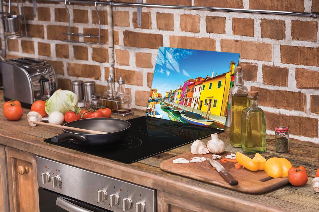 SZKLANA DESKA DO KROEJNIA 30x22 ŁÓDKI