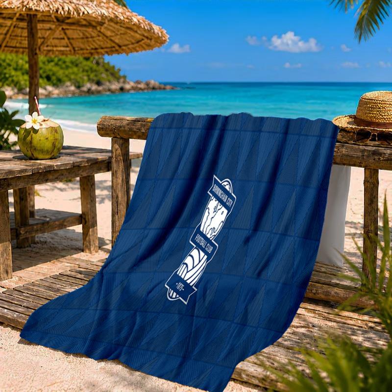 Birmingham Football Club Beach Towel Microfiber Beach Towel, Lightweight and Quick-Dry, for Summer Travel, Swimming Pool Fan Birthday Gift