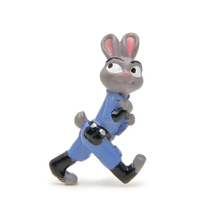

Judy Nick Zootopia Cartoon Rabbit Fox Mini Model Ornament For Decor Landscape Bunny Drag