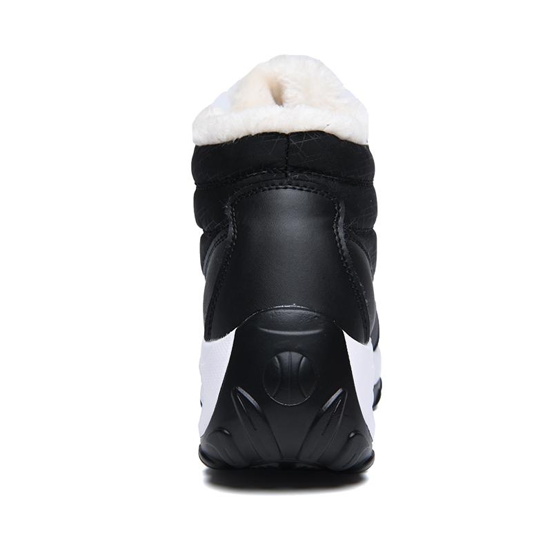 Women Ankle Boots Artificial Leather Ladies Plush Boots Sport Shoes Lightweight Womens Platform Boots Non-slip Chaussures Femme