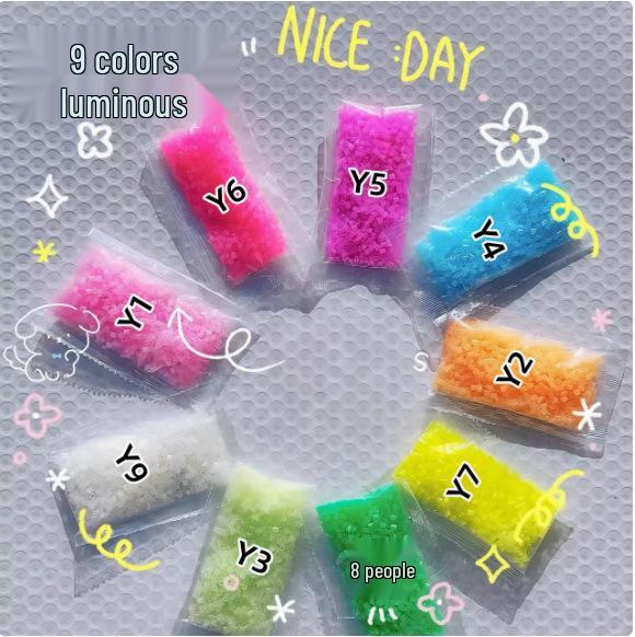 Q Series & Y Series Glow-in-the-Dark Color-Changing Perler Fused Beads 2-6mm for Children s DIY Crafts