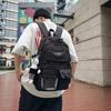 Schoolbag Hong Kong Style Couple Backpack Male and Female Versatile Machine Head Trend Large Capacity College Student School Bag Personality Junior H