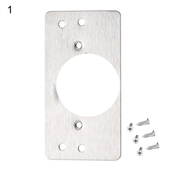 Strong Hinge Fixing Bracket Thickened Long Durability Easy Installation Stainless Steel Flat Fixing Brace Bracket with Mounting Screws