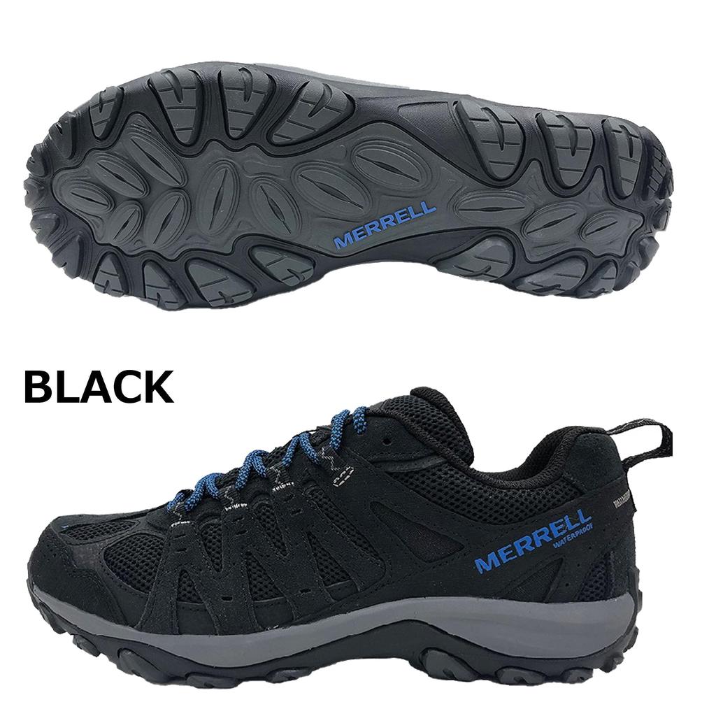 Merrell ACCENTOR 3 WP Herren Wanderschuhe, Schwarz, Größe 27,5 cm, 2E