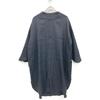 Babaghuri J0581FB411 Linen Silk Stand Collar Shirt Dress M blackUsed