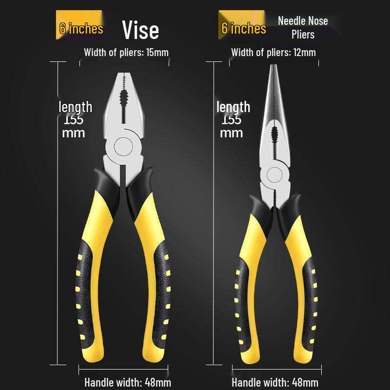 Industrial Grade Multi-Function Needle-Nose Pliers – Labor-Saving Hand Tool for Electricians