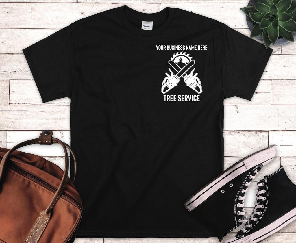 Customized Tree Service Logo Shirt, Customized Tree Service Logo Shirt, Custom Tree Service Shirt, Tree Cutting Service Shirt, Tree Uniform