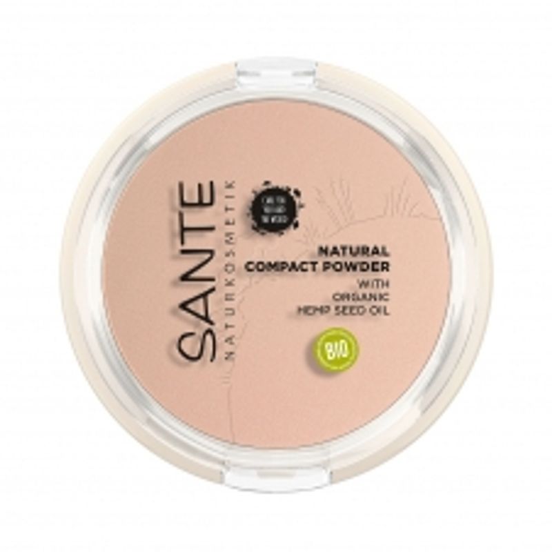 

Sante Натуральная компактная пудра 9 мл (нет. 1 Прохладный слоновая кость)