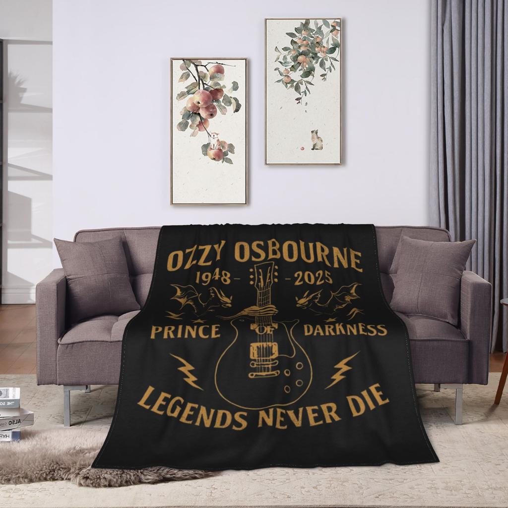 Ozzy Osbourne Rock Band Deka Fleece Jaro Podzim Multifunkční Měkké Přehozy pro Lůžkoviny Cestovní Lůžkoviny Přehozy
