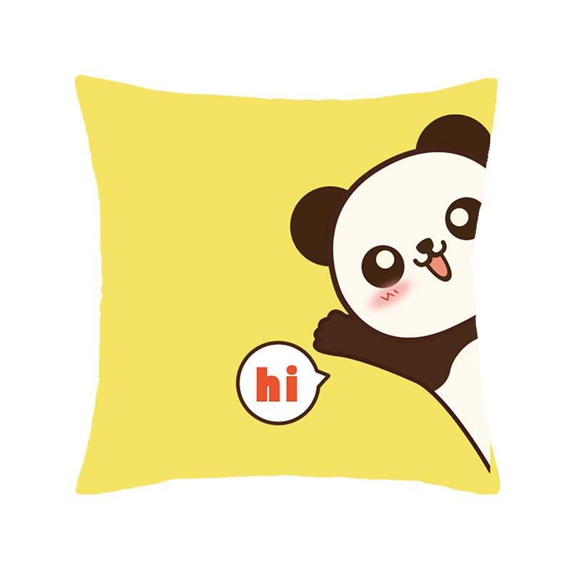 Juste de coussin de luxe avec imprimé animal de dessin animé, petit tigre mignon, taie d'oreiller, décoration d'intérieur, bureau, canapé, voiture