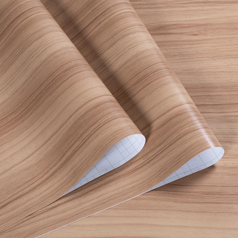Thick Wood Grain Self-Adhesive Waterproof Wallpaper for Doors & Furniture Renovation